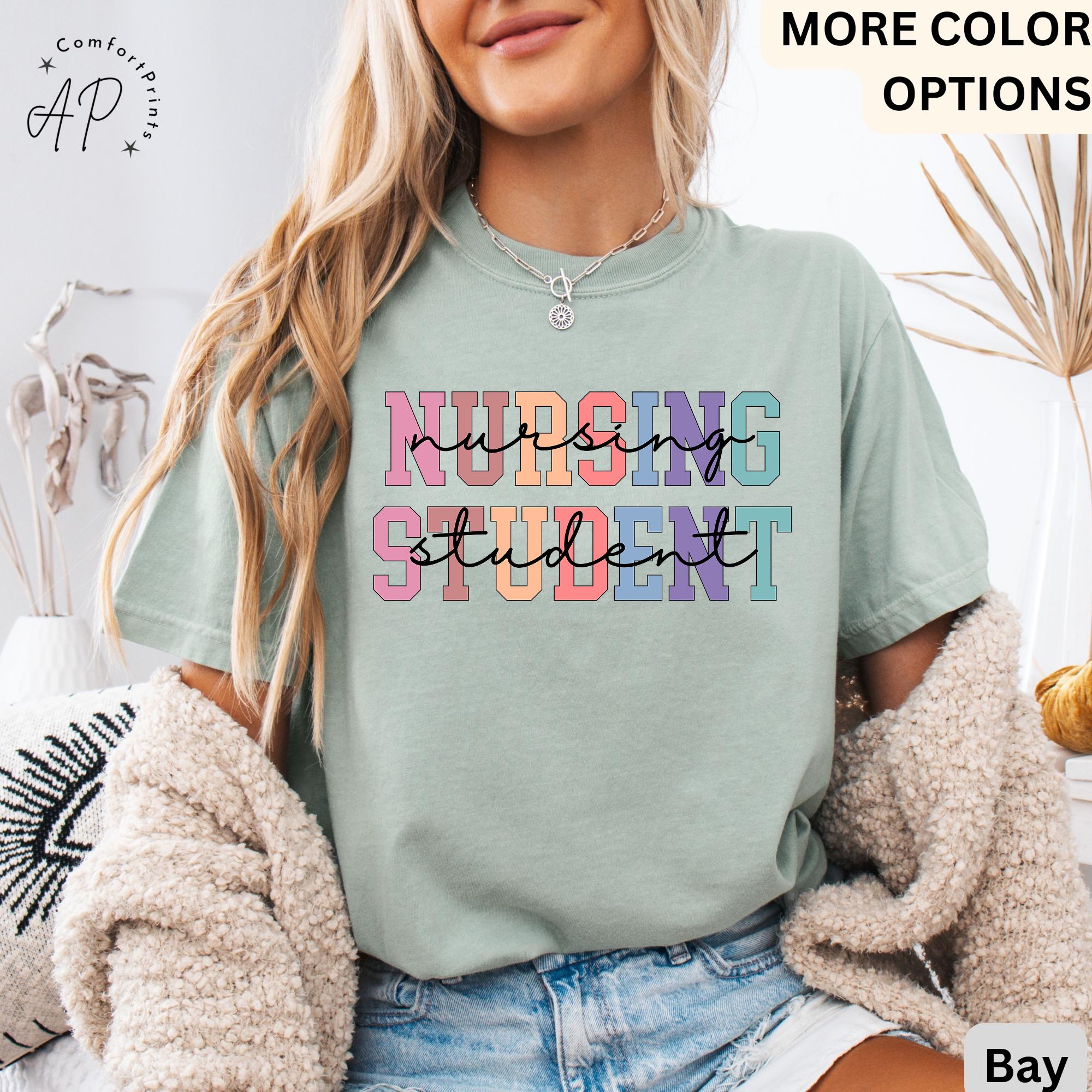 Nursing Student Comfort Colors® Shirt, Future Nurse T-Shirt, Nurse Life Tee, Gift for New Nurse, I Can't I'm in Nursing School