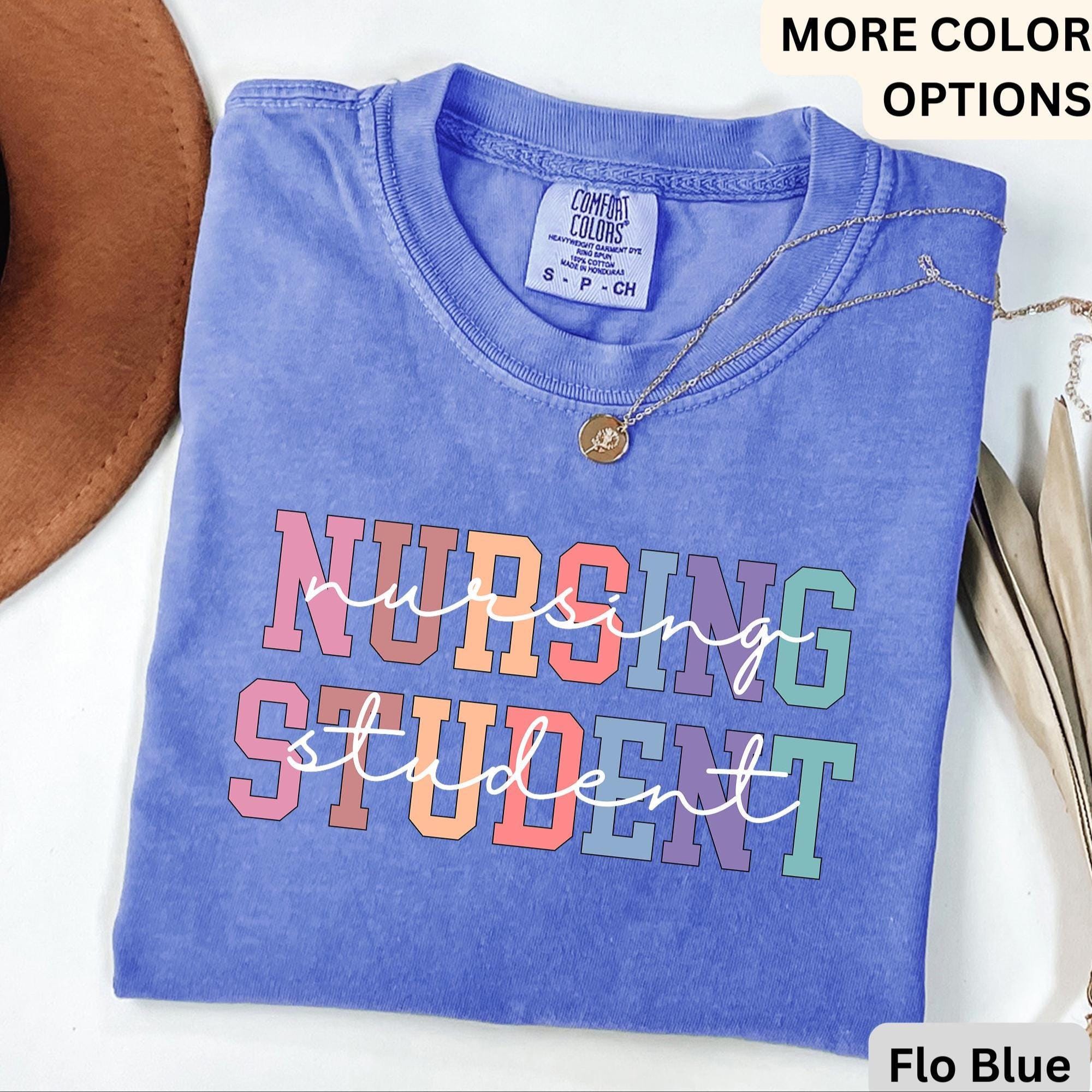 Nursing Student Comfort Colors® Shirt, Future Nurse T-Shirt, Nurse Life Tee, Gift for New Nurse, I Can't I'm in Nursing School