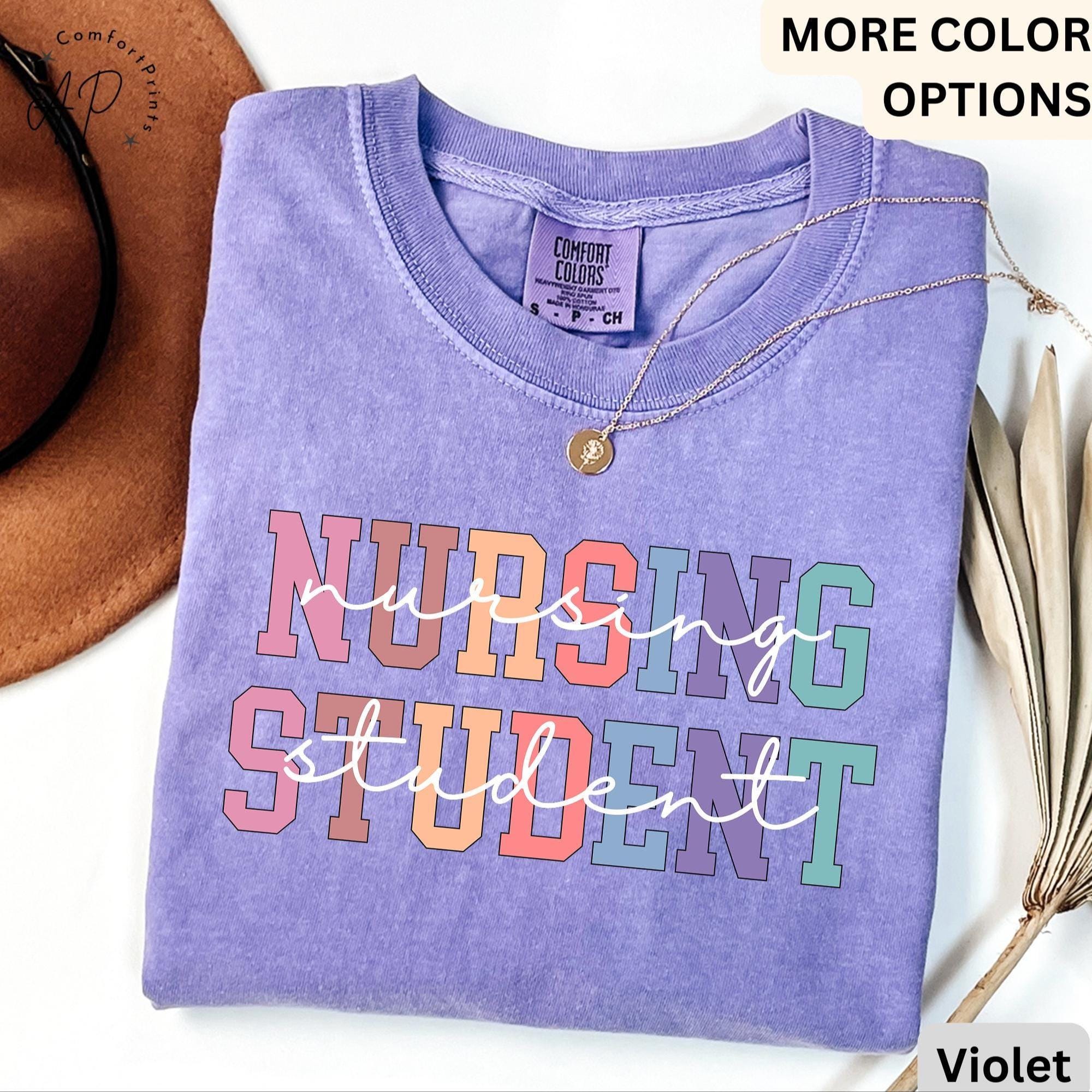 Nursing Student Comfort Colors® Shirt, Future Nurse T-Shirt, Nurse Life Tee, Gift for New Nurse, I Can't I'm in Nursing School