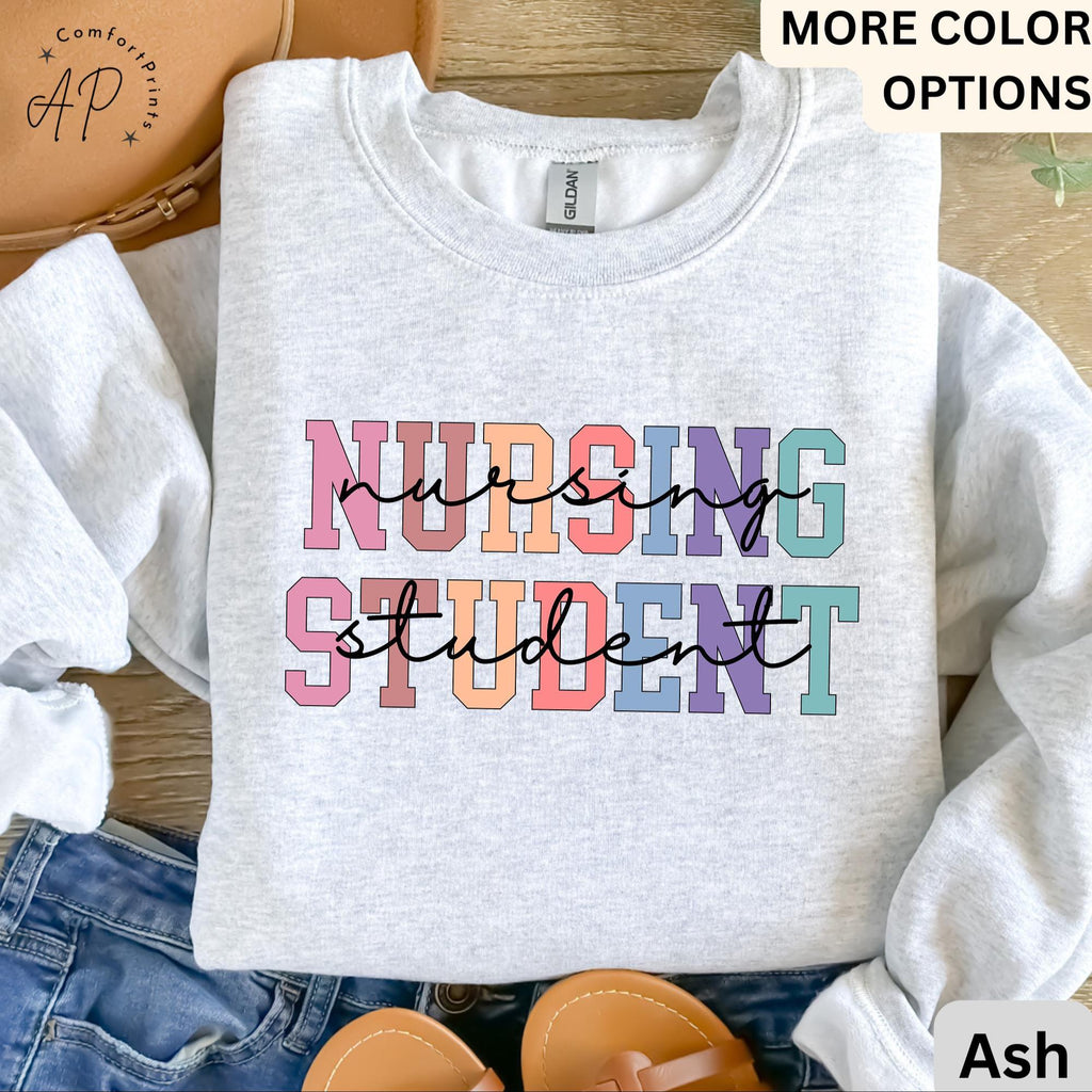 Nursing Student Comfort Colors® Sweatshirt, Future Nurse Sweater, Nurse Life, Gift for New Nurse, I Can't I'm in Nursing School