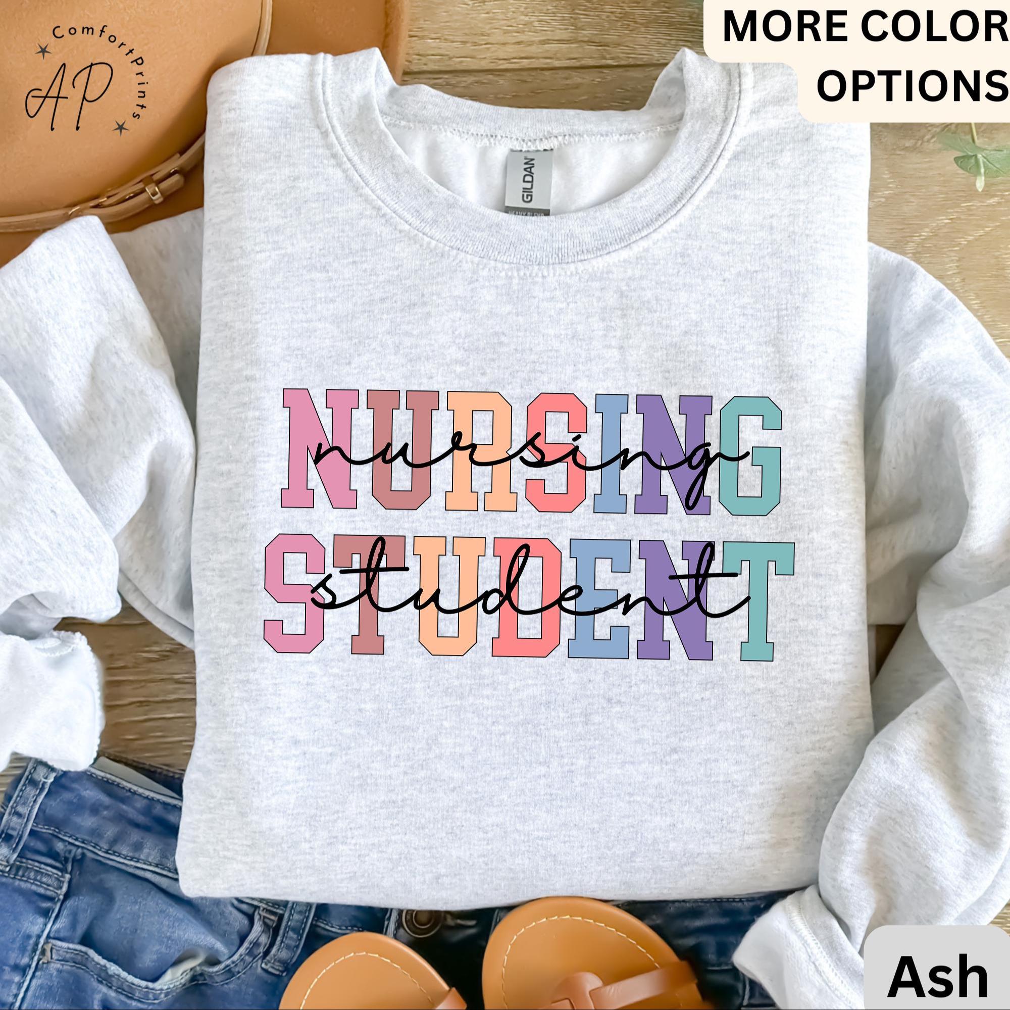 Nursing Student Comfort Colors® Sweatshirt, Future Nurse Sweater, Nurse Life, Gift for New Nurse, I Can't I'm in Nursing School