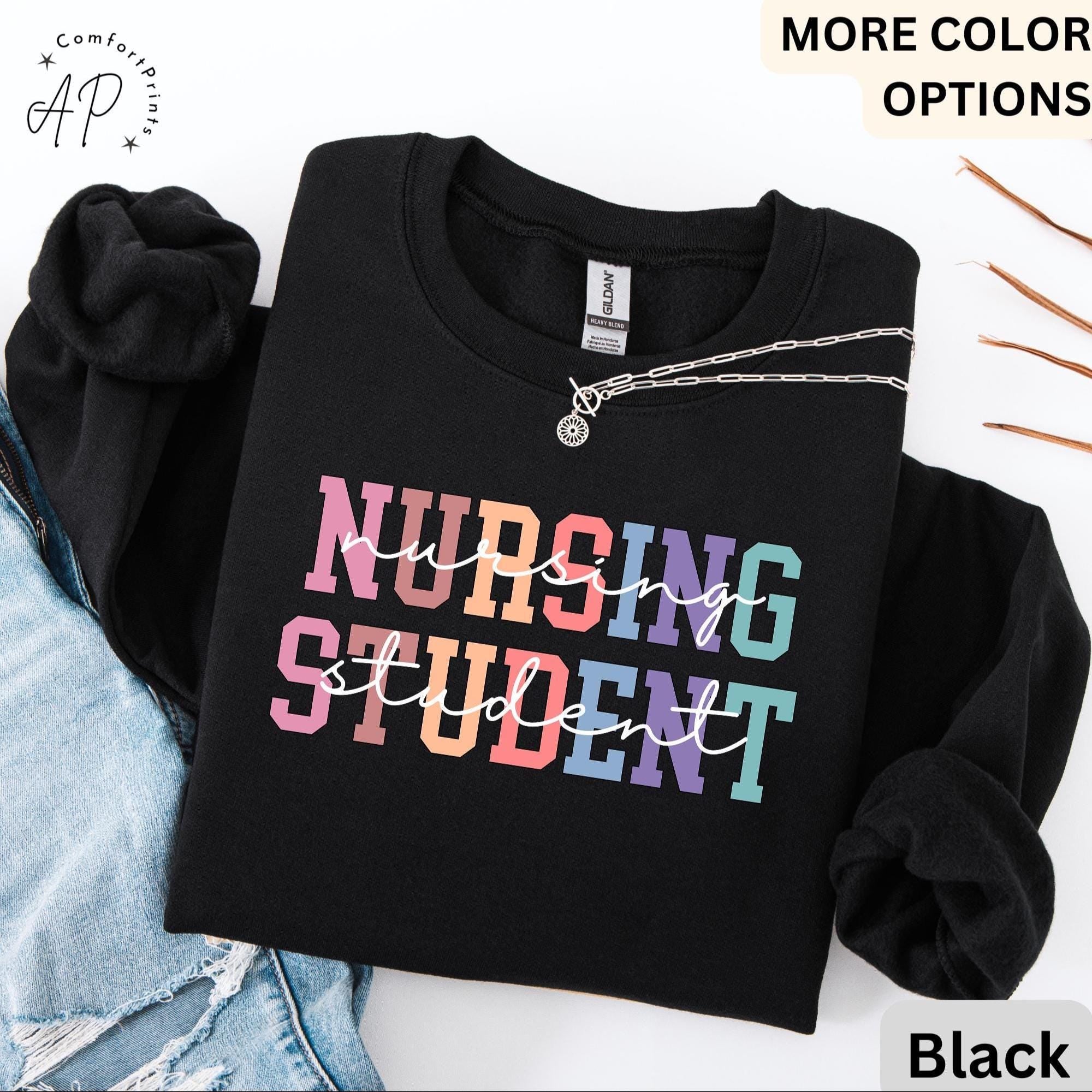 Nursing Student Comfort Colors® Sweatshirt, Future Nurse Sweater, Nurse Life, Gift for New Nurse, I Can't I'm in Nursing School