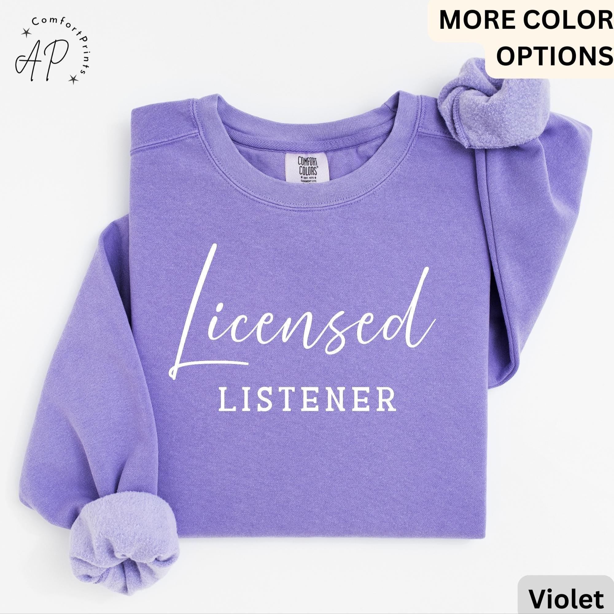 Mental Health Comfort Colors® Sweatshirt, School Counselor Sweater, Licensed Listener, Gift for New Counselor