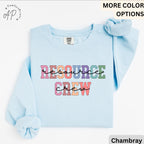 Resource Crew Comfort Colors® Sweatshirt, Resource Teacher Sweater, Back To School, Gift for Special Education Teacher