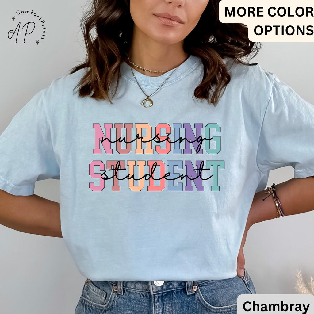 Nursing Student Comfort Colors® Shirt, Future Nurse T-Shirt, Nurse Life Tee, Gift for New Nurse, I Can't I'm in Nursing School