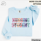 Nursing Student Comfort Colors® Sweatshirt, Future Nurse Sweater, Nurse Life, Gift for New Nurse, I Can't I'm in Nursing School