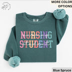 Nursing Student Comfort Colors® Sweatshirt, Future Nurse Sweater, Nurse Life, Gift for New Nurse, I Can't I'm in Nursing School