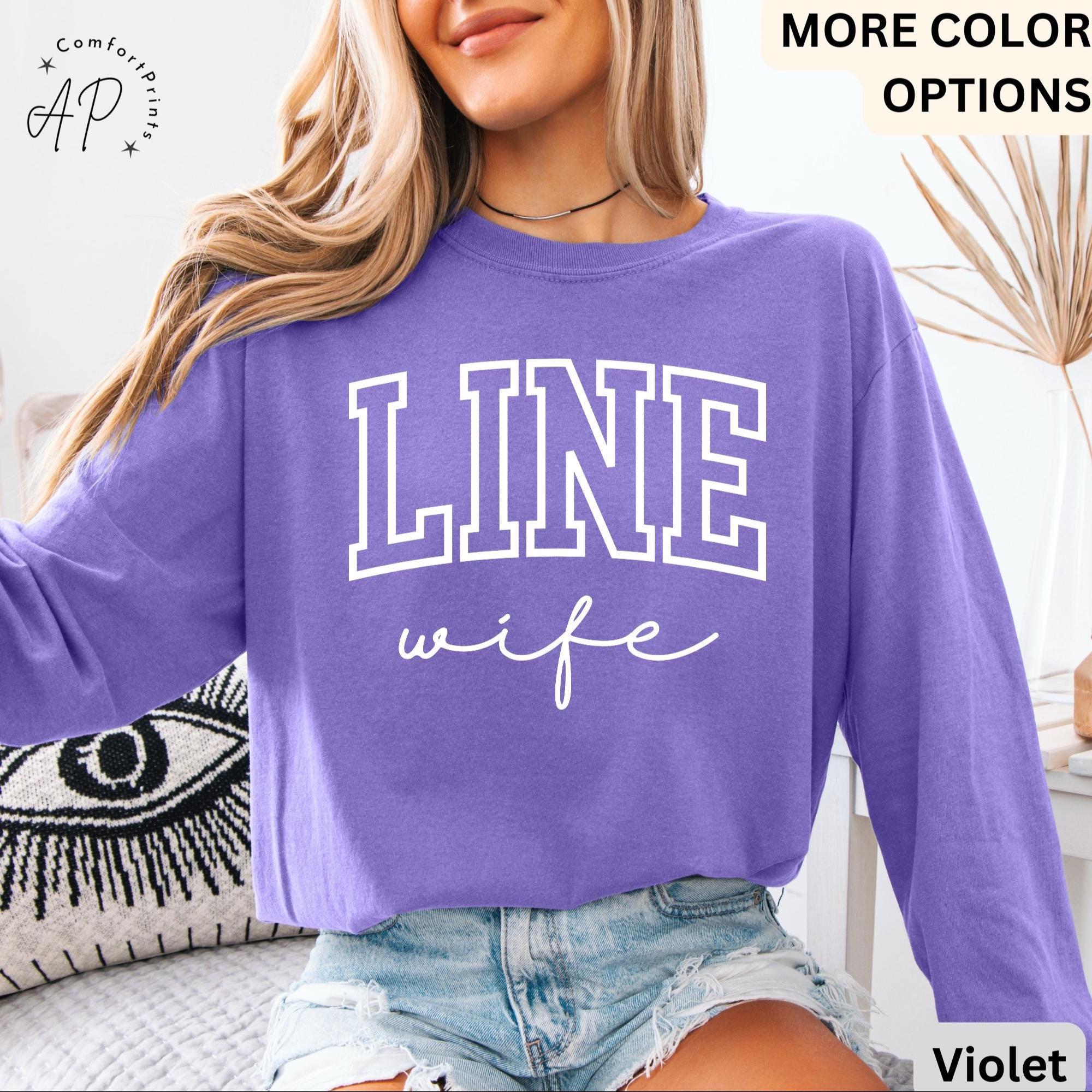 Line Wife Comfort Colors® Long Sleeve T-Shirt, Lineman Wife Long Sleeve Shirt, Linewife Long-Sleeve Tee, Gift for Electrician Spouse