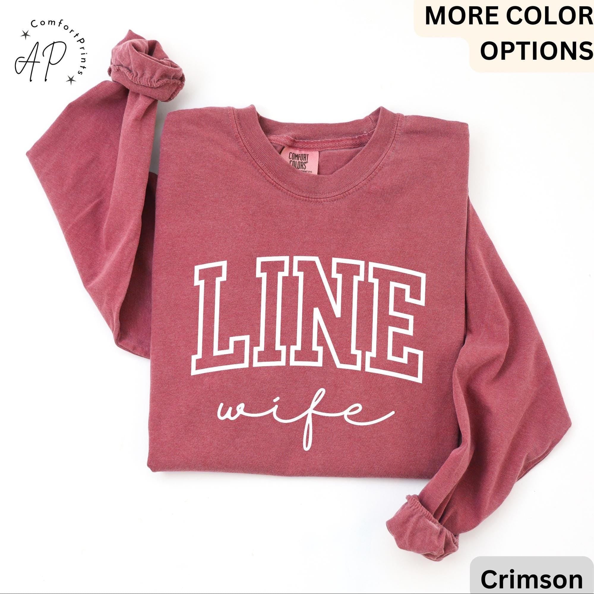 Line Wife Comfort Colors® Long Sleeve T-Shirt, Lineman Wife Long Sleeve Shirt, Linewife Long-Sleeve Tee, Gift for Electrician Spouse
