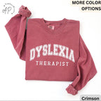 Dyslexia Therapist Comfort Colors® Long Sleeve T-Shirt, Dyslexia Therapy Long Sleeve Shirt, Gift for Dyslexia Mom Long-Sleeve Tee
