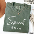 Speech Therapy Comfort Colors® Shirt, Speech Language Pathologist T-Shirt, Gift for SLP