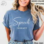 Speech Therapy Comfort Colors® Shirt, Speech Language Pathologist T-Shirt, Gift for SLP
