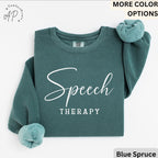 Speech Therapy Comfort Colors® Sweatshirt, Speech Language Pathologist Sweater, Gift for SLP