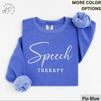 Speech Therapy Comfort Colors® Sweatshirt, Speech Language Pathologist Sweater, Gift for SLP