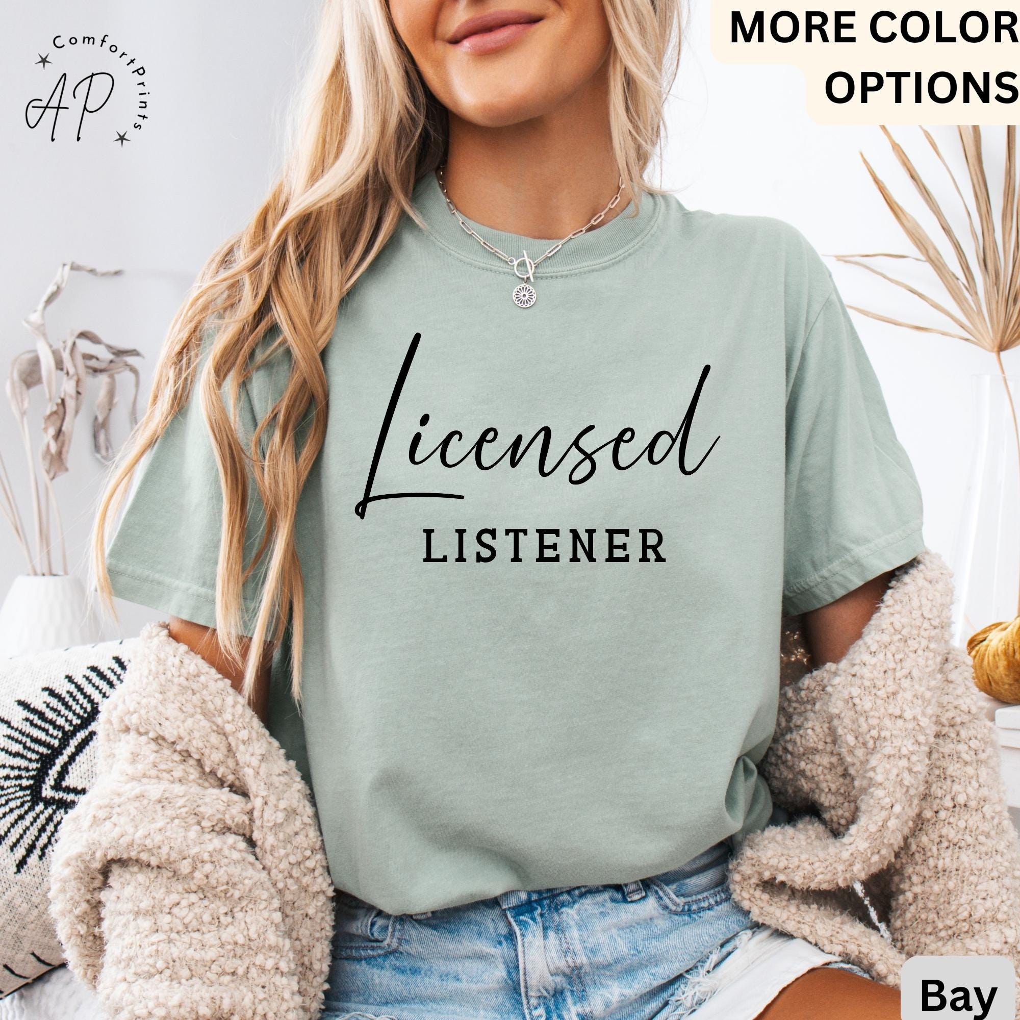 Mental Health Comfort Colors® Shirt, School Counselor T-Shirt, Licensed Listener Tee, Gift for New Counselor