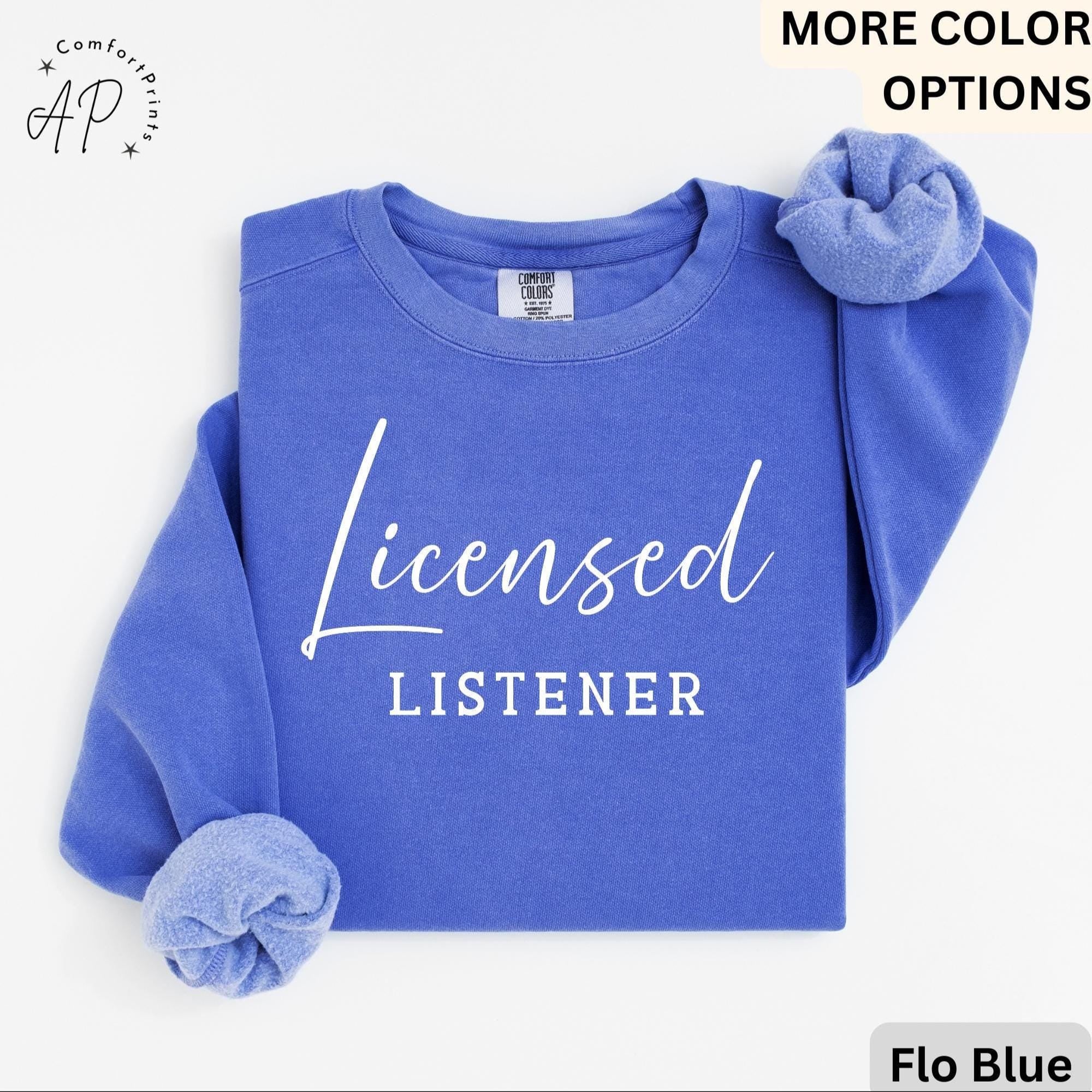 Mental Health Comfort Colors® Sweatshirt, School Counselor Sweater, Licensed Listener, Gift for New Counselor