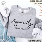 Pilates Comfort Colors® Sweatshirt, Apparently I Like Pilates Sweater, Gift for Pilates Lover