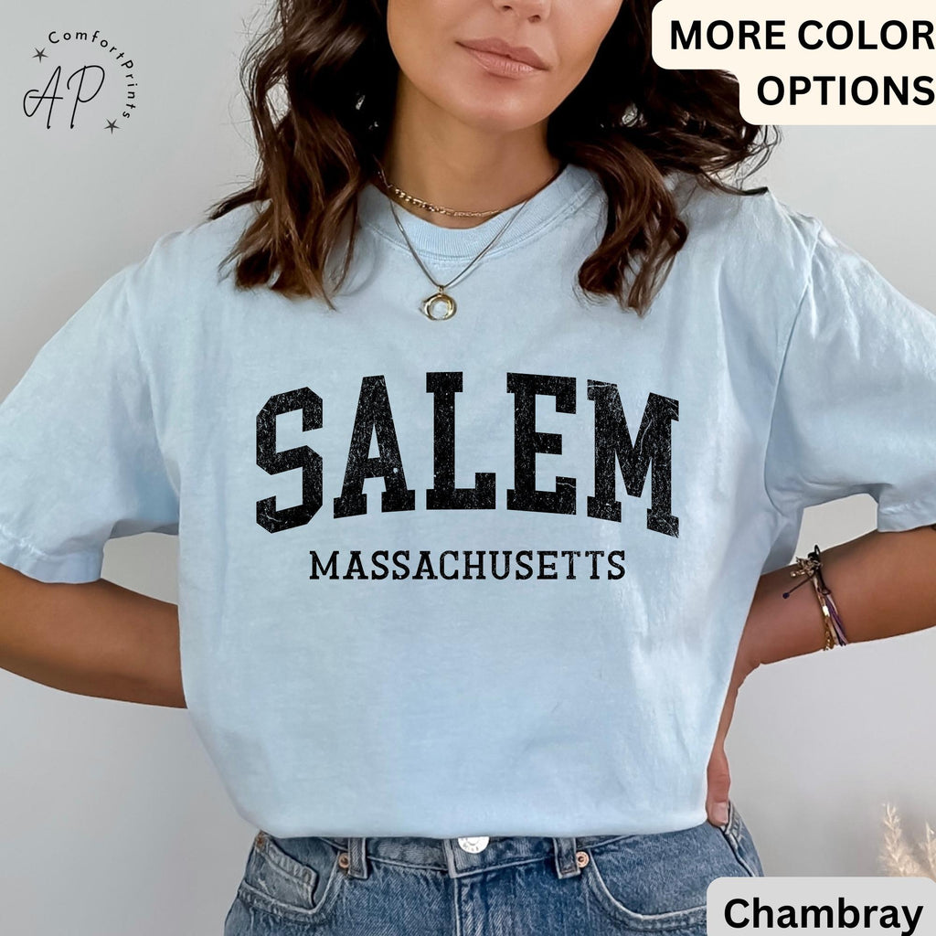 Comfort Colors Salem Massachusetts T-Shirt: Halloween Tee