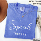Speech Therapy Comfort Colors® Shirt, Speech Language Pathologist T-Shirt, Gift for SLP