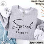 Speech Therapy Comfort Colors® Sweatshirt, Speech Language Pathologist Sweater, Gift for SLP