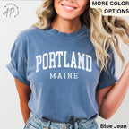 Comfort Colors Portland Maine T-Shirt: Travel Souvenir Tee