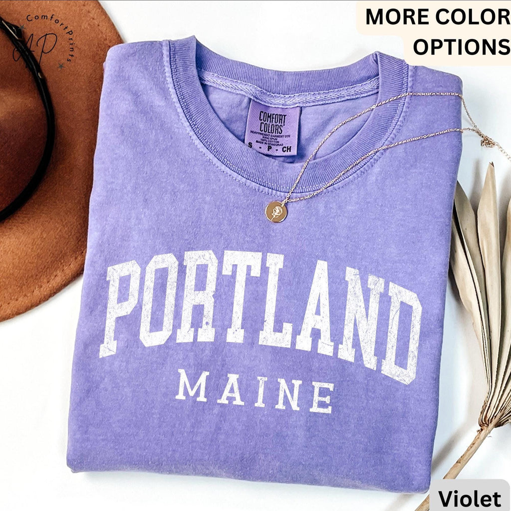 Comfort Colors Portland Maine T-Shirt: Travel Souvenir Tee