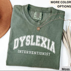 Dyslexia Interventionist Comfort Colors Shirt: Reading Specialist Tee