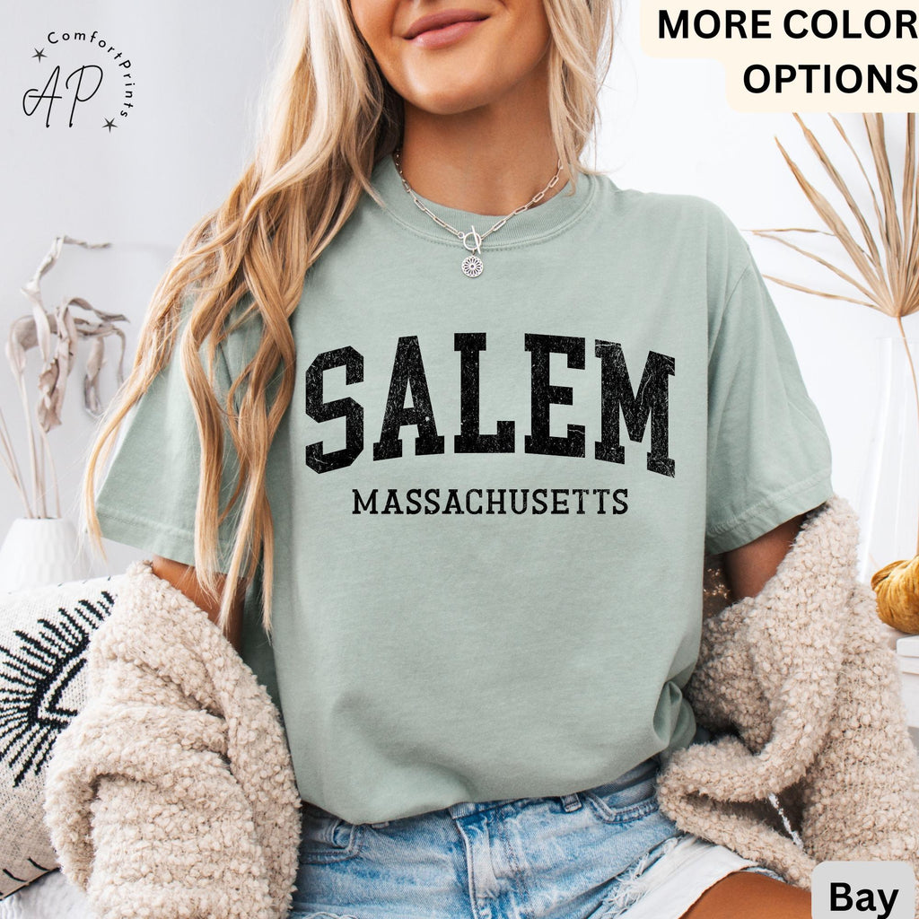 Comfort Colors Salem Massachusetts T-Shirt: Halloween Tee
