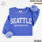 Comfort Colors Seattle Washington Sweatshirt: Travel Souvenir Gift