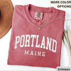 Comfort Colors Portland Maine T-Shirt: Travel Souvenir Tee