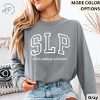SLP Comfort Colors® Long Sleeve Shirt, Speech Language Pathologist Long-Sleeve Tee