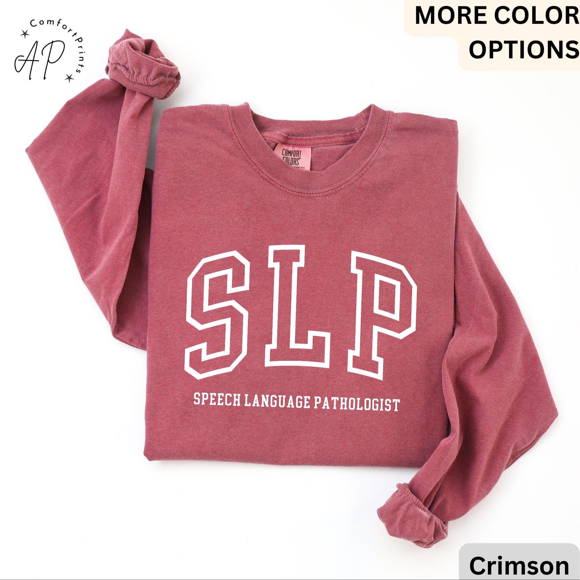 SLP Comfort Colors® Long Sleeve Shirt, Speech Language Pathologist Long-Sleeve Tee