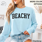 Beachy Comfort Colors® Long Sleeve Shirt, Vacation Therapy Long-Sleeve Tee, Beach Therapy Long Sleeve Shirt