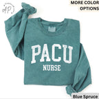 PACU Nurse Comfort Colors® Long Sleeve Shirt, Post Anesthesia Care Unit Nursing Long-Sleeve Tee, PACU Squad LongSleeve Shirt