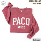PACU Nurse Comfort Colors® Long Sleeve Shirt, Post Anesthesia Care Unit Nursing Long-Sleeve Tee, PACU Squad LongSleeve Shirt
