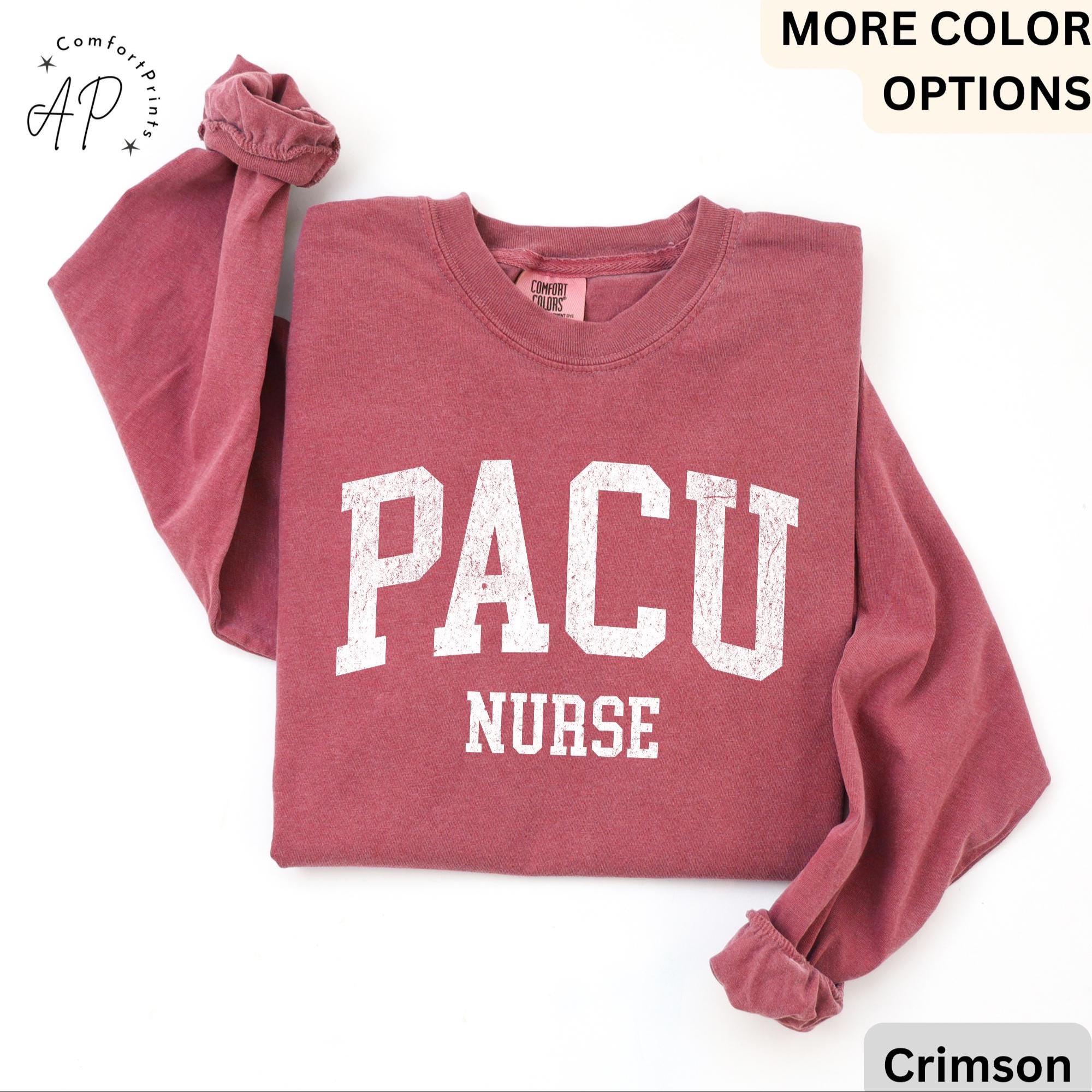 PACU Nurse Comfort Colors® Long Sleeve Shirt, Post Anesthesia Care Unit Nursing Long-Sleeve Tee, PACU Squad LongSleeve Shirt