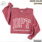 Doctor of Physical Therapy Comfort Colors® Long Sleeve Shirt, DPT Long-Sleeve Tee, Physical Therapist LongSleeve Shirt