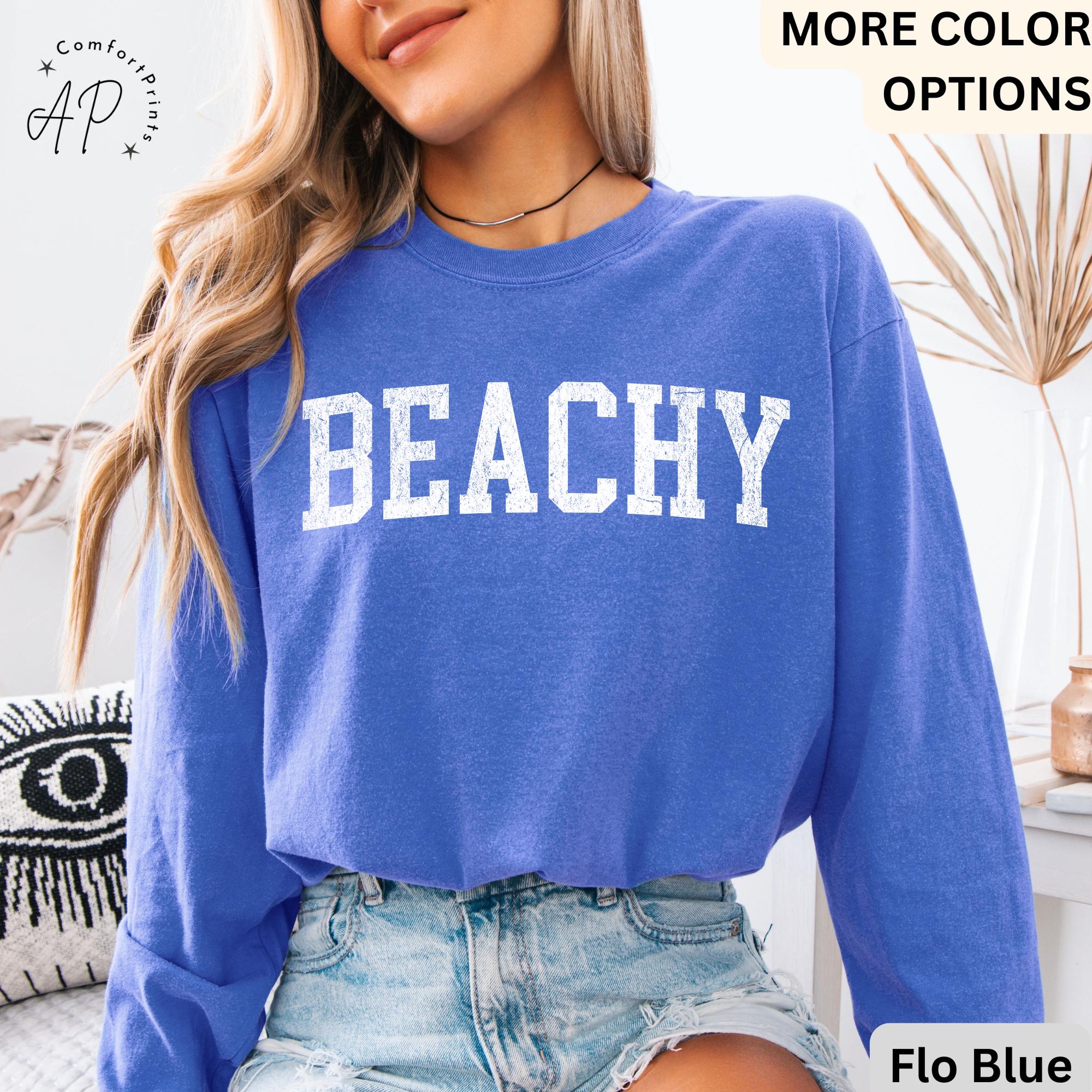 Beachy Comfort Colors® Long Sleeve Shirt, Vacation Therapy Long-Sleeve Tee, Beach Therapy Long Sleeve Shirt