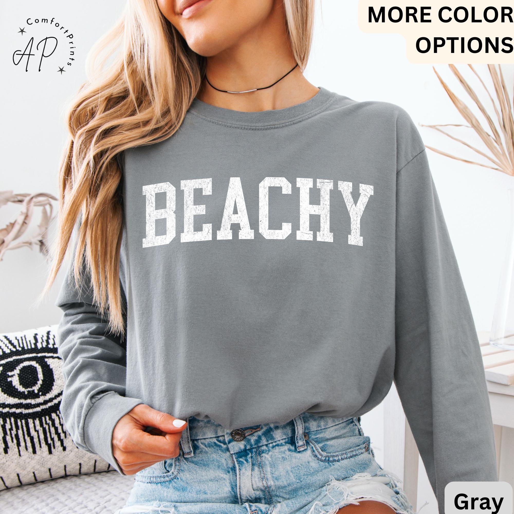 Beachy Comfort Colors® Long Sleeve Shirt, Vacation Therapy Long-Sleeve Tee, Beach Therapy Long Sleeve Shirt