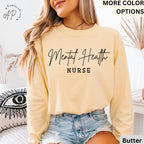 Mental Health Nurse Comfort Colors® Long Sleeve Shirt, Psych Nurse Long-Sleeve Shirt, Psychiatric Nurse, Gift for NP Nurse