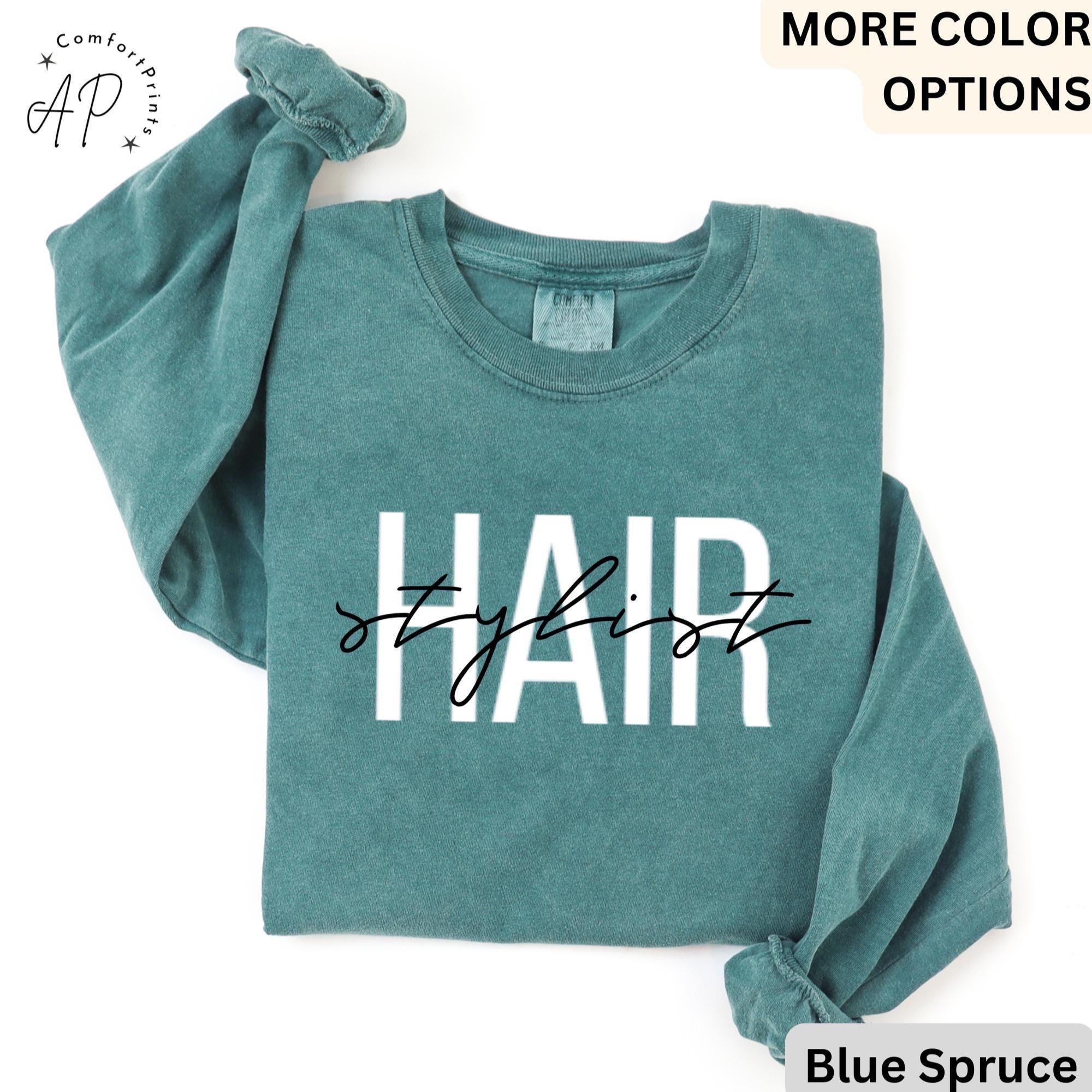 Hair Stylist Comfort Colors® Long Sleeve T-Shirt, Hair Dresser Shirt, Cosmetologist Long Sleeve, Gift for Hair Salon Specialist