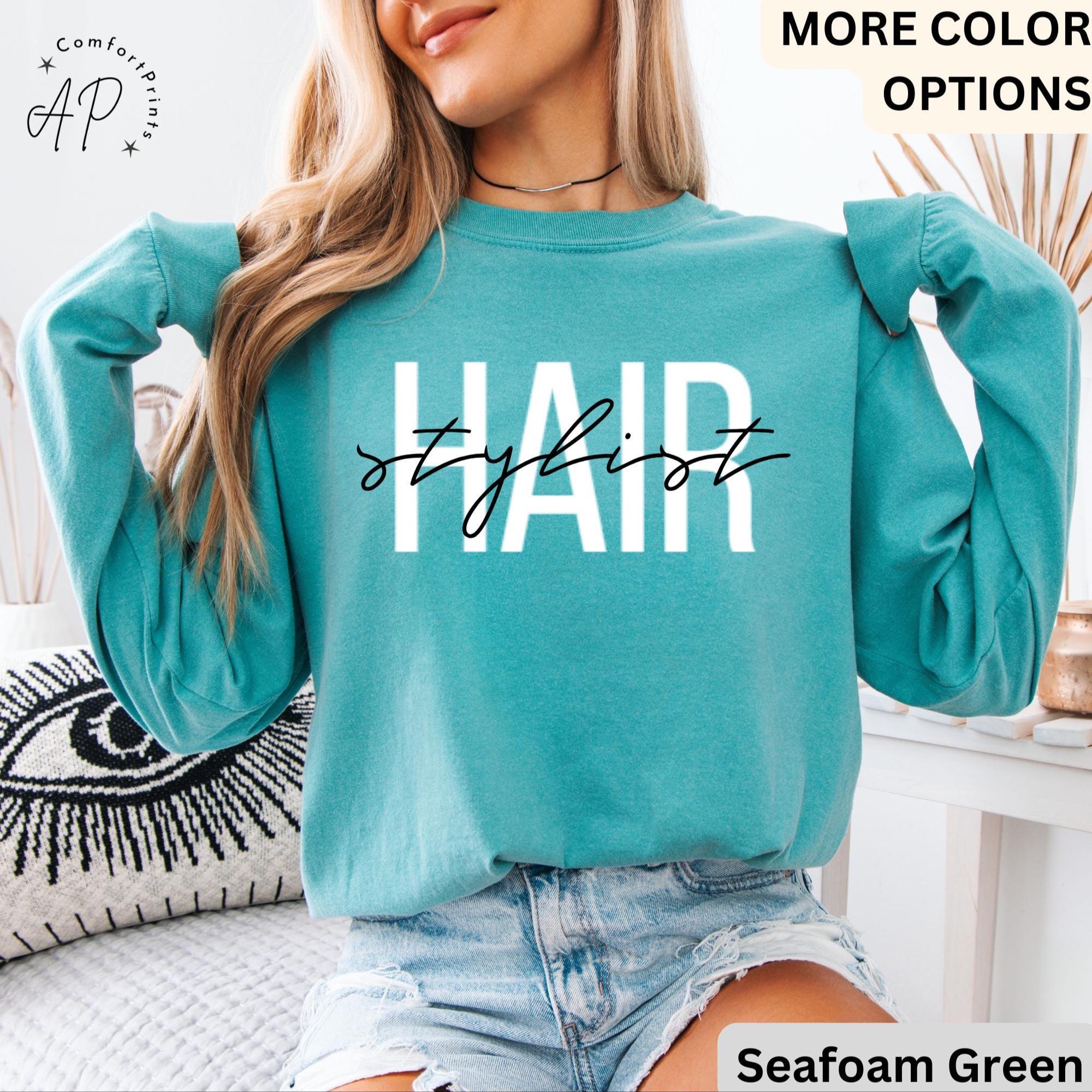 Hair Stylist Comfort Colors® Long Sleeve T-Shirt, Hair Dresser Shirt, Cosmetologist Long Sleeve, Gift for Hair Salon Specialist