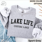 Personalized Lake Life Sweatshirt, Custom Lake House Sweater, Lake Vacation Shirt, Gift for Travel Lover