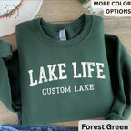 Personalized Lake Life Sweatshirt, Custom Lake House Sweater, Lake Vacation Shirt, Gift for Travel Lover