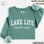 Personalized Lake Life Sweatshirt, Custom Lake House Sweater, Lake Vacation Shirt, Gift for Travel Lover