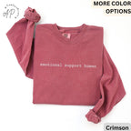Mental Health Advocate Comfort Colors® Long Sleeve Shirt, Emotional Support Human Long-Sleeve Tee, Gift for Therapist LongSleeve Shirt