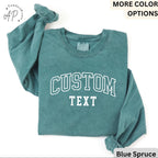 Custom Text Comfort Colors® Long Sleeve T-Shirt, Custom Shirt, Personalized Long-Sleeve Shirt, Your Text Shirt, Custom Long Sleeve