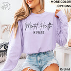 Mental Health Nurse Comfort Colors® Long Sleeve Shirt, Psych Nurse Long-Sleeve Shirt, Psychiatric Nurse, Gift for NP Nurse