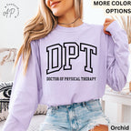 Doctor of Physical Therapy Comfort Colors® Long Sleeve Shirt, DPT Long-Sleeve Tee, Physical Therapist LongSleeve Shirt
