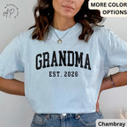Grandma Comfort Colors® T-Shirt, Personalized Grandma Shirt, Gift for Grandmother, Mother's Day Grammy Tee